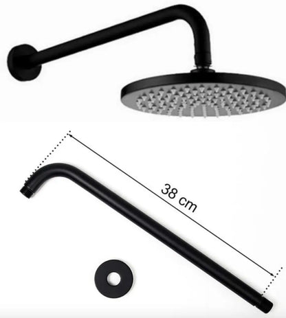 Inbouw Doucheset Washington Premium 3 weg Doucheset 8 inch regendouche rond mat zwart