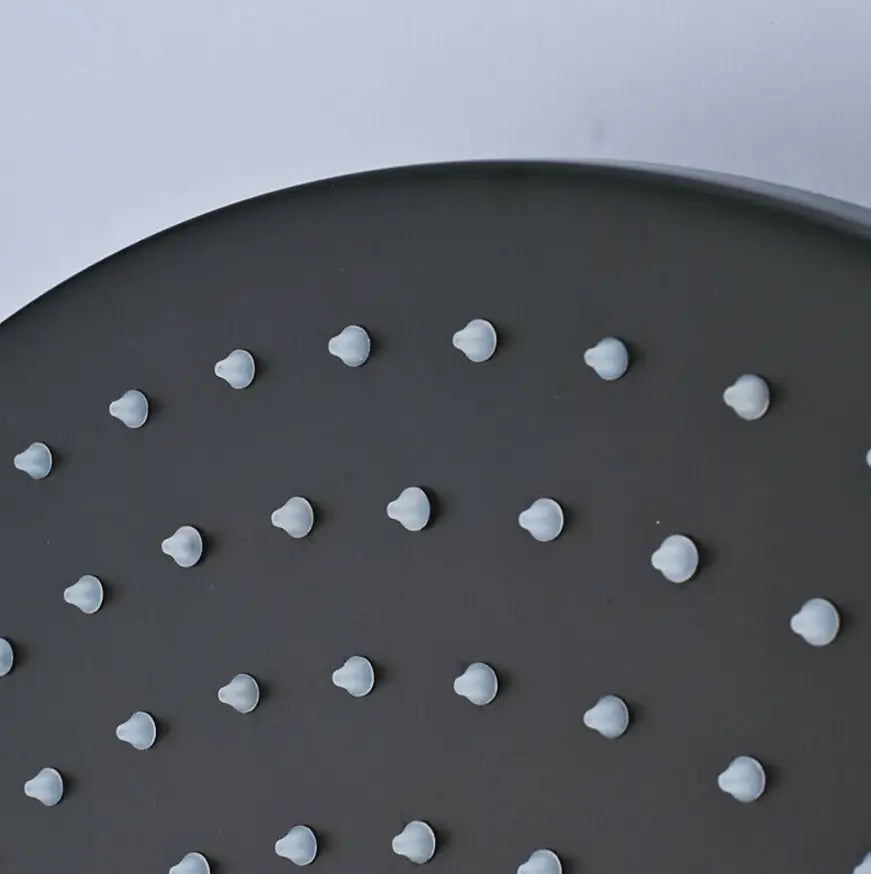 Inbouw Plafond Doucheset Yosemite 2 weg 25 cm. regendouche rond mat zwart