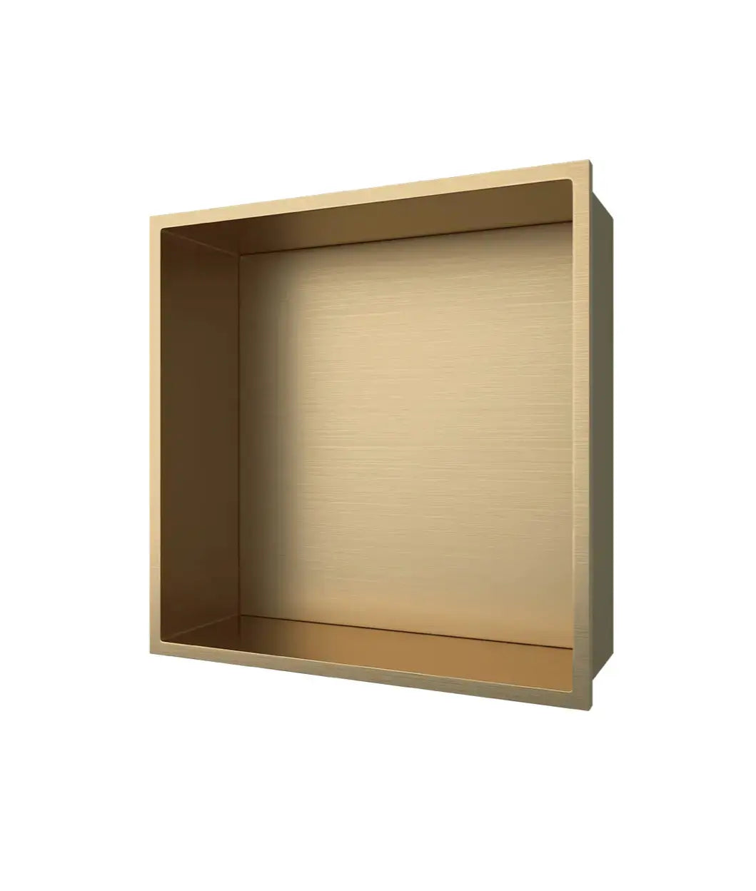 Inbouwnis badkamer douche geborsteld Goud 30,5x30,5x7cm