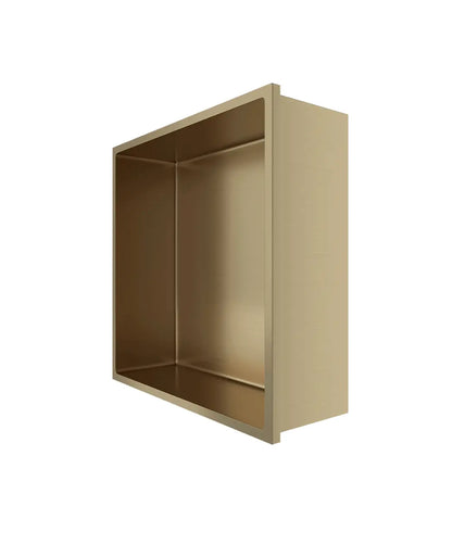 Inbouwnis badkamer douche geborsteld Goud 30x30x10cm