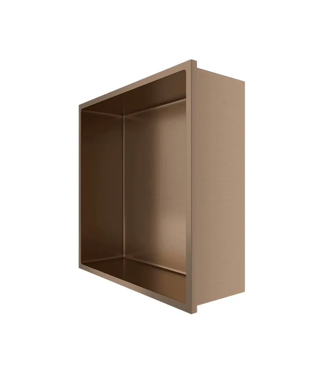 Inbouwnis badkamer douche RVS geborsteld Koper 30x30x10cm