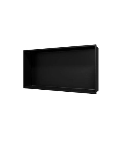 Inbouwnis badkamer douche RVS mat zwart 30x60x10cm