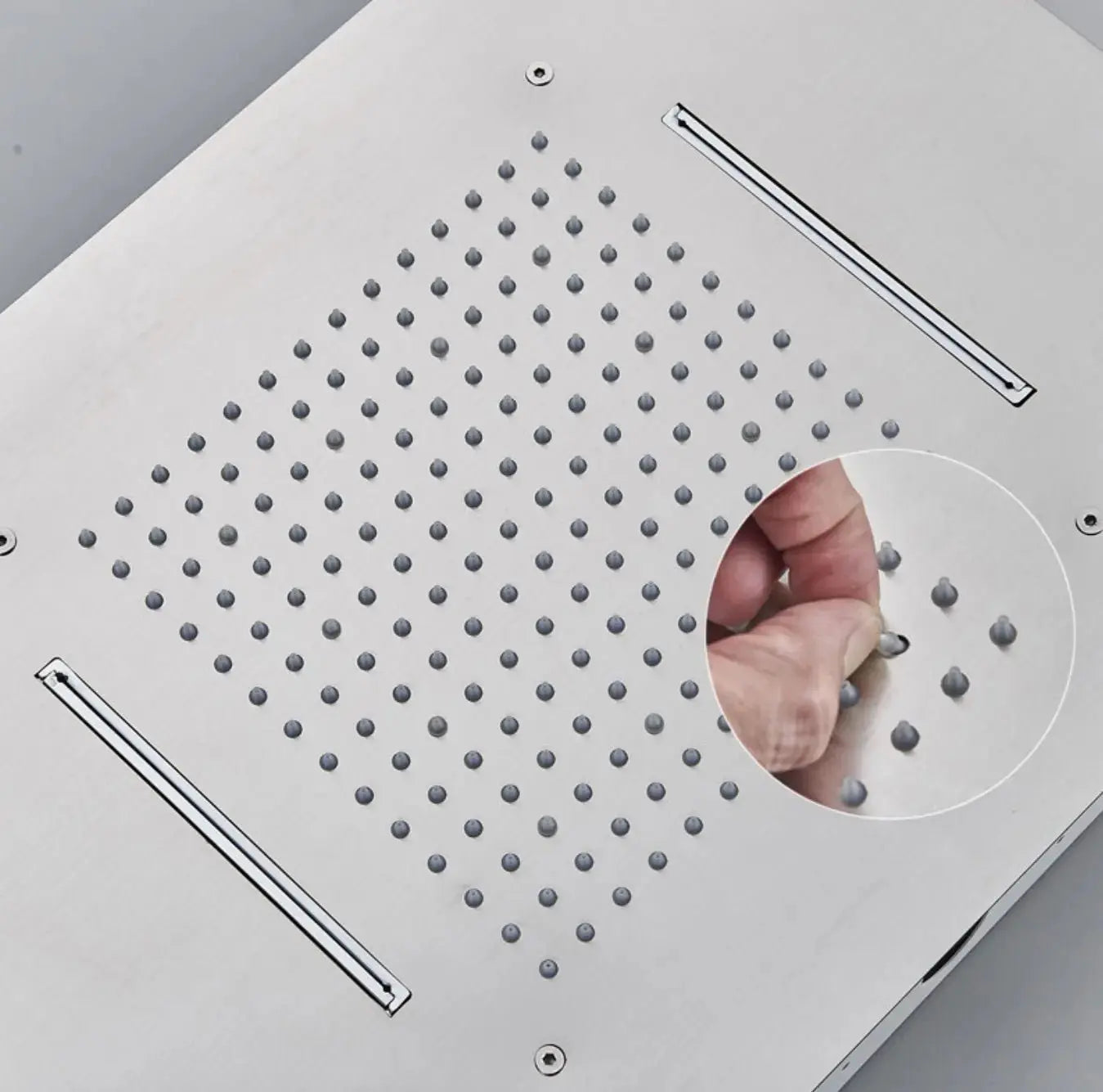 MEGA AKTIE SaniSupreme® SmartPulse Plafond LED Remote Regendouche Inbouw La Paz 50 x 36 cm RVS geborsteld