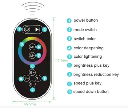 MEGA AKTIE SaniSupreme® SmartPulse Plafond LED Remote Regendouche Inbouw La Paz 50 x 36 cm RVS geborsteld
