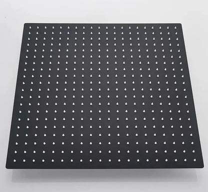 PRIJSKNALLER SaniSupreme Doucheset Manhattan Premium Wellness LCD 50 cm plafond regendouche met inbouw muurjets zwart inbouw