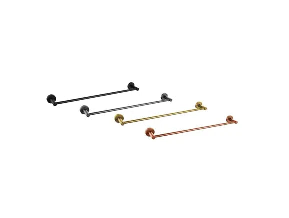 SaniSupreme Aloni Badkamer handdoekrek handdoekstang geborsteld koper / koper brushed rond 57 cm.