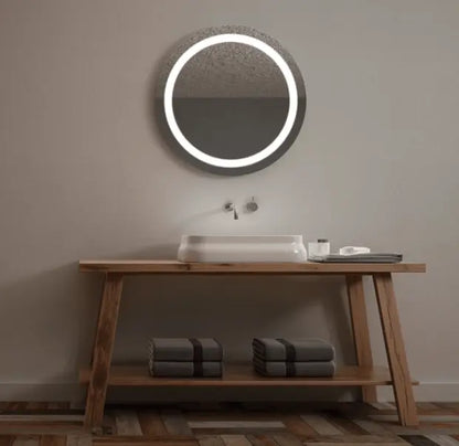 SaniSupreme Aloni badkamerspiegel rond diameter 60cm met led verlichting, verwarming en touch schakelaar