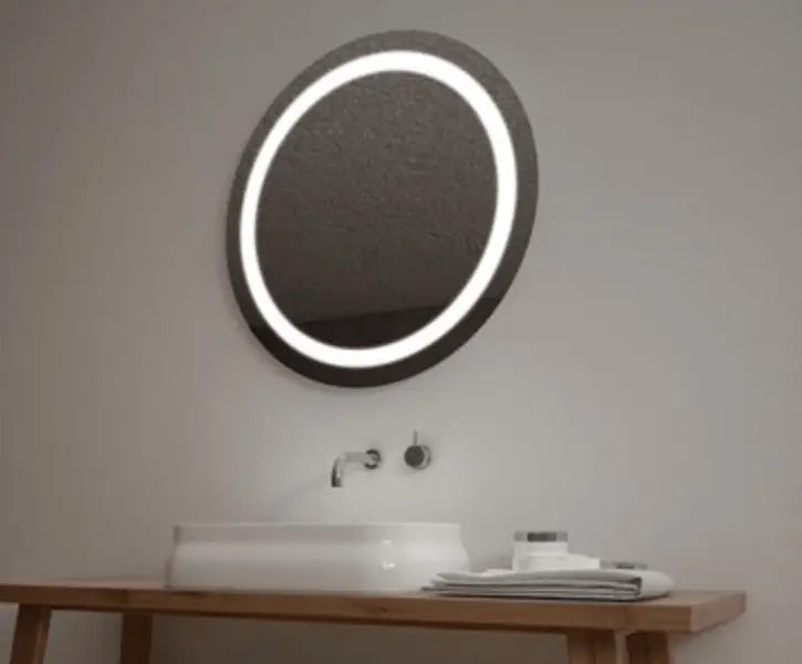 SaniSupreme Aloni badkamerspiegel rond diameter 60cm met led verlichting, verwarming en touch schakelaar