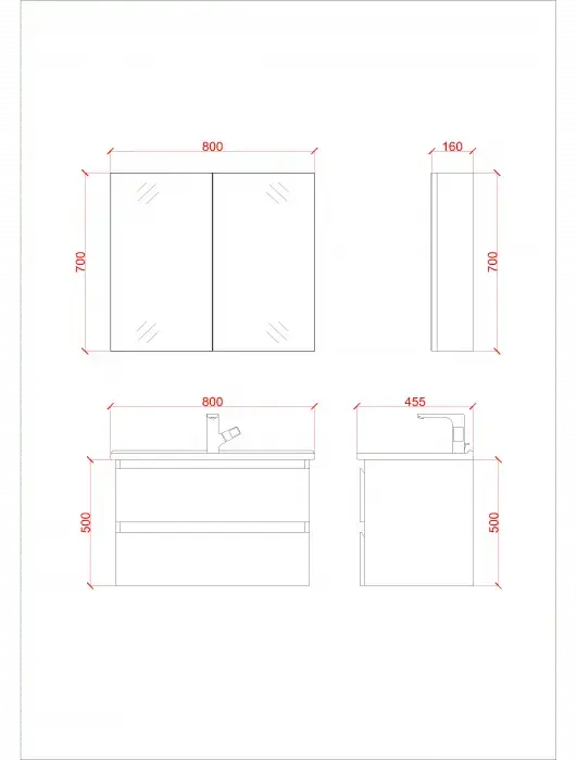 SaniSupreme® Aloni Badmeubel Onderkast los Sally 80 mat wit