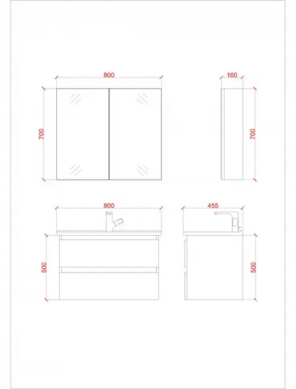 SaniSupreme® Aloni Badmeubel Onderkast los Sally 80 mat wit