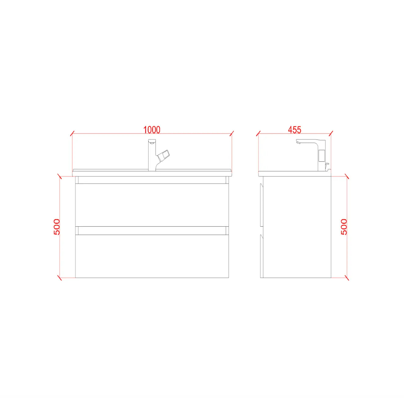 SaniSupreme® Aloni Badmeubel Sally 100 Eiken keramische wastafel wit