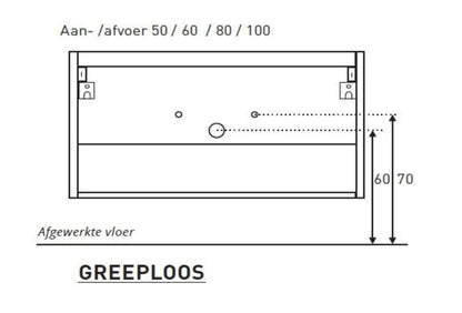 SaniSupreme® Aloni Badmeubel Sally 100 mat zwart keramische wastafel wit