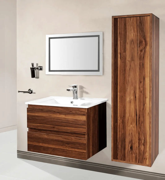 SaniSupreme® Aloni Badmeubel Sally 60 Eiken keramische wastafel wit