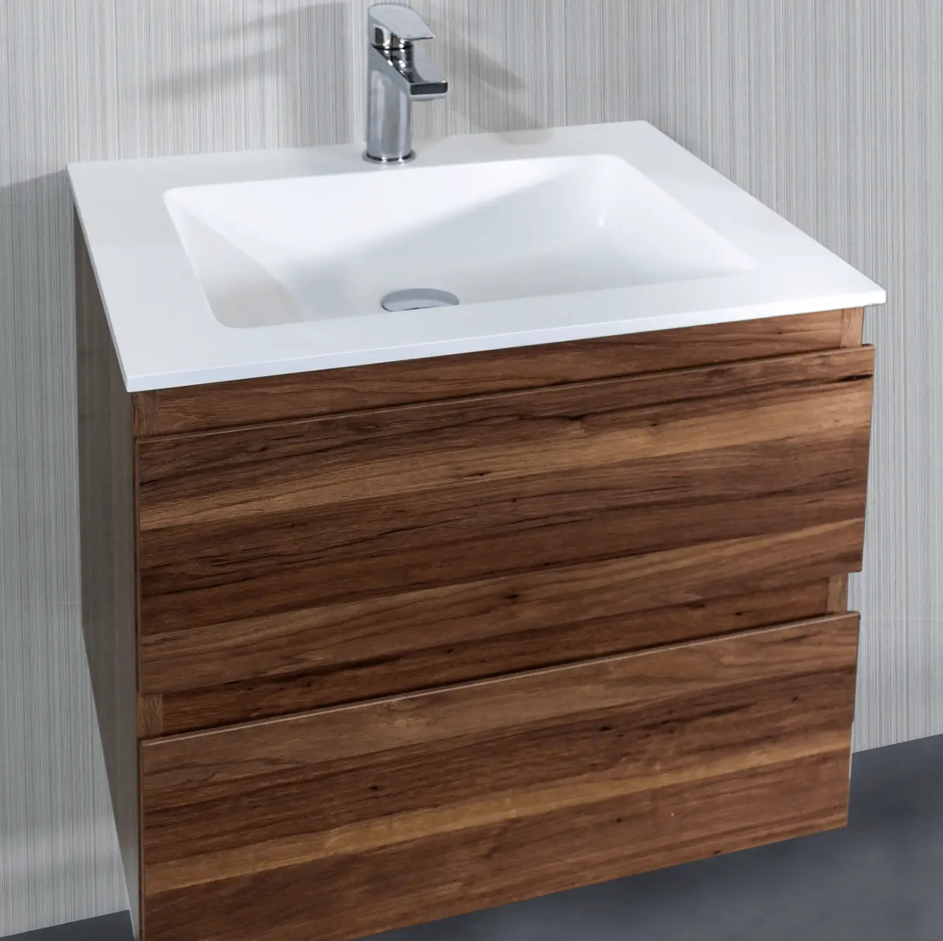 SaniSupreme® Aloni Badmeubel Sally 80 Eiken keramische wastafel wit