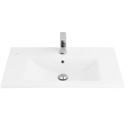 SaniSupreme® Aloni Badmeubel Sally 80 Eiken keramische wastafel wit