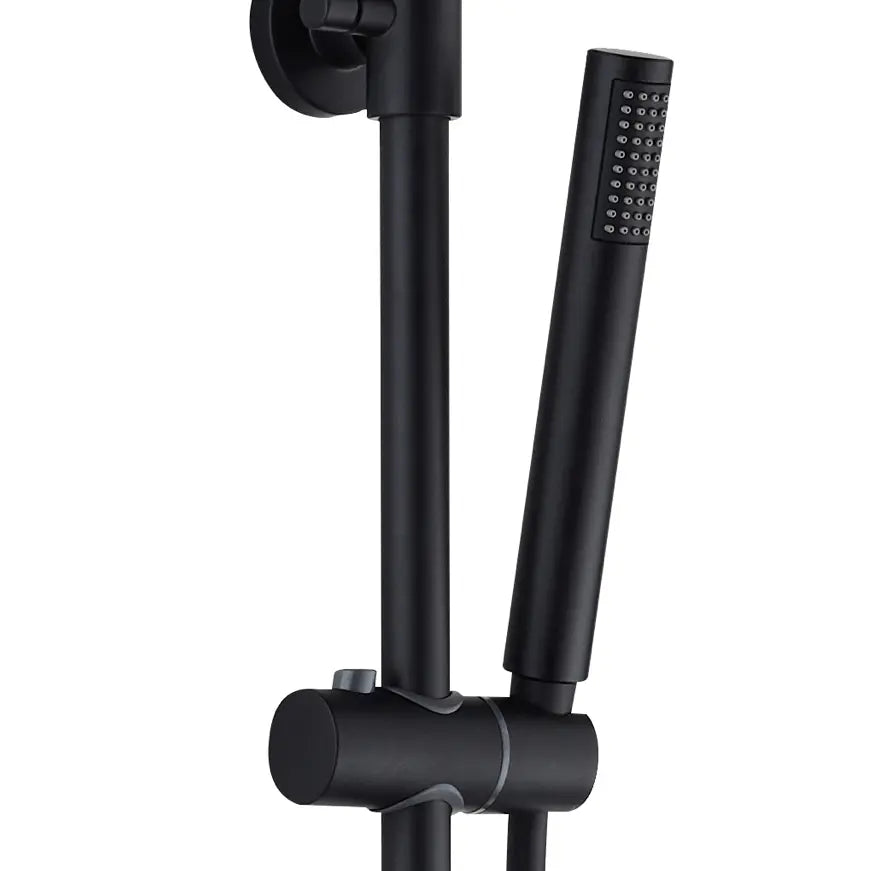 SaniSupreme Aloni Basel opbouw doucheset 8 inch regendouche mat zwart rond