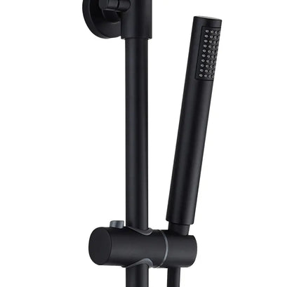 SaniSupreme Aloni Basel opbouw doucheset 8 inch regendouche mat zwart rond