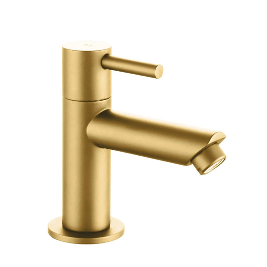 SaniSupreme Aloni koudwater kraan opbouw toilet geborsteld goud 11cm