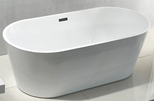 SaniSupreme Aloni vrijstaand bad Rondo acryl 180 x 80 cm ovaal wit glans