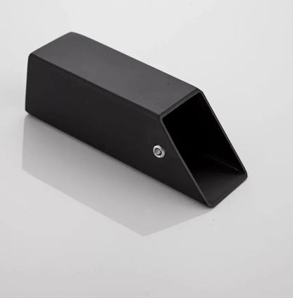 SaniSupreme Badkamer handdoek haak Vienna hoek schuin mat zwart per set van 2