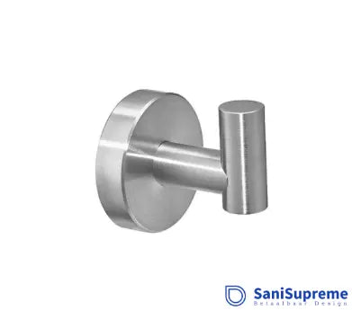 SaniSupreme Badkamer handdoekhaak Yosemite type A nikkel brushed per set van 2