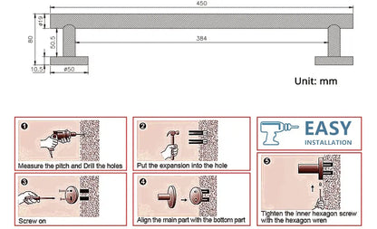 SaniSupreme Badkamer Handdoekrek Rond Chroom 45 cm.