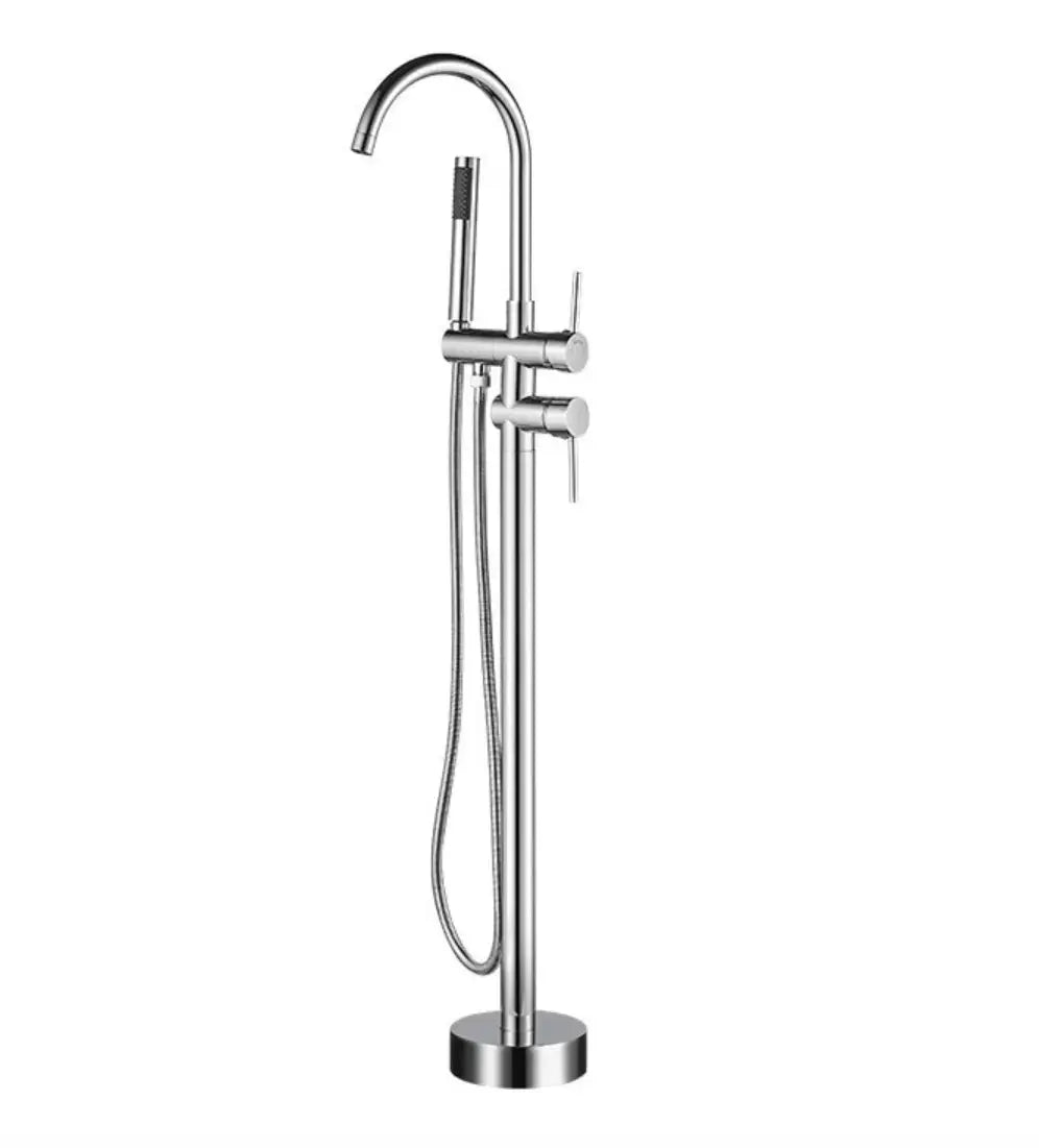 SaniSupreme® Badkraan Ancona vrijstaand model met handdouche chroom