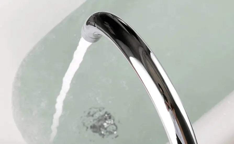 SaniSupreme® Badkraan Ancona vrijstaand model met handdouche chroom