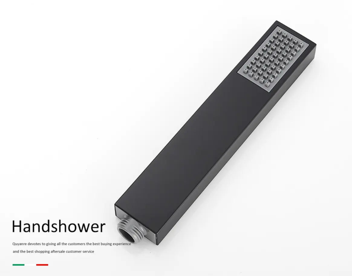 SaniSupreme® Badkraan Bocchi vrijstaand model met handdouche mat zwart