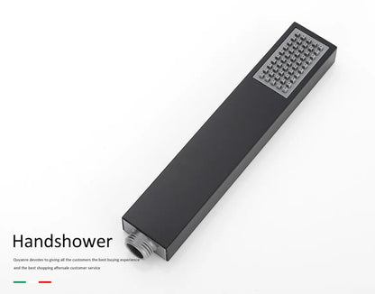 SaniSupreme® Badkraan Bocchi vrijstaand model met handdouche mat zwart