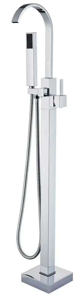 SaniSupreme® Badkraan Florence vrijstaand model met handdouche chroom glans