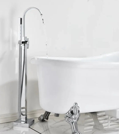 SaniSupreme® Badkraan Florence vrijstaand model met handdouche chroom glans