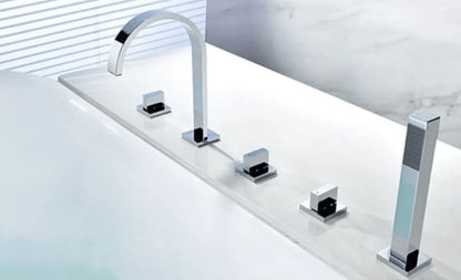 SaniSupreme Badkraan San Marino bad inbouw - opbouw mengkraan model met handdouche chroom