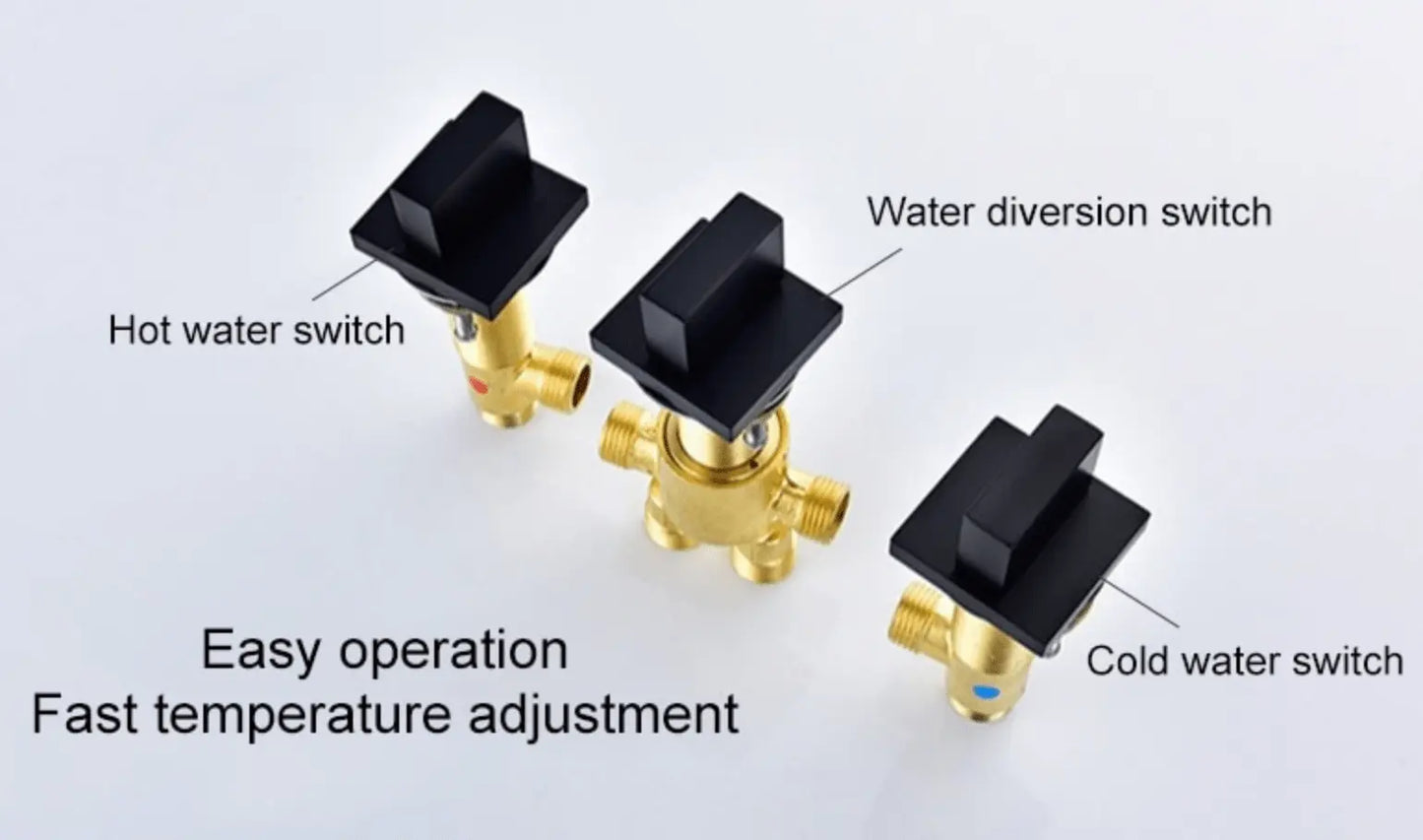 SaniSupreme Badkraan San Marino bad inbouw - opbouw mengkraan model met handdouche chroom