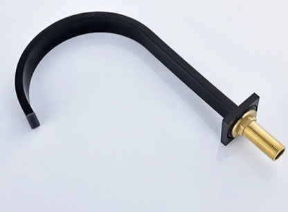 SaniSupreme Badkraan San Marino bad inbouw - opbouw mengkraan model met handdouche mat zwart