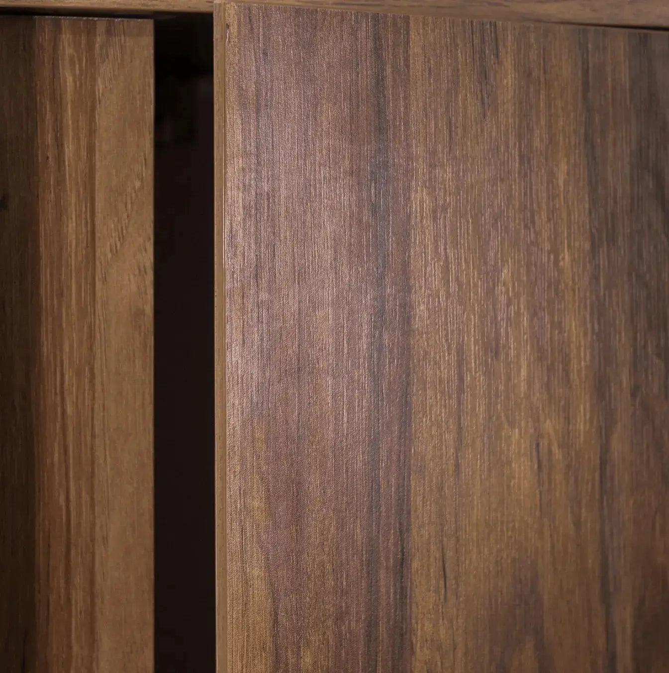 SaniSupreme® Badmeubel Salou 120 Donker Eiken dubbele wastafel keramisch wit