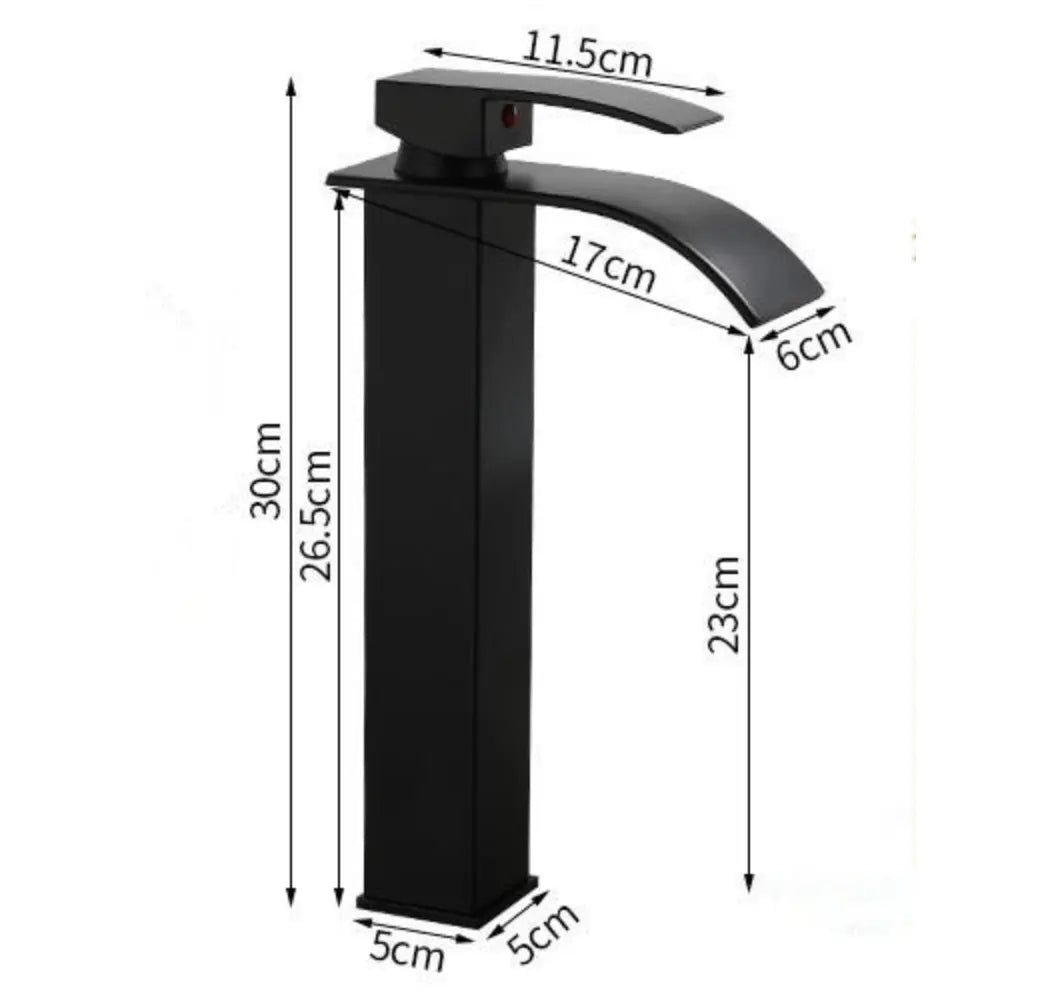 SaniSupreme Bari wastafelkraan opbouw hoog model brede uitloop chroom