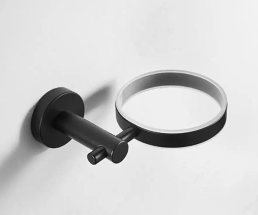 SaniSupreme Bekerhouder Yosemite mat glas mat zwart