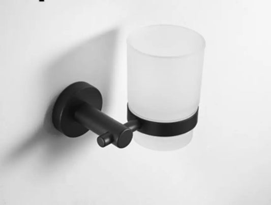 SaniSupreme Bekerhouder Yosemite mat glas mat zwart