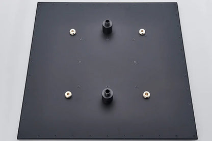 SaniSupreme® Blackline Thermostatisch 2 weg inbouwsysteem 50 cm Plafond Regendouche