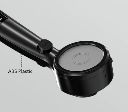 SaniSupreme Bologna waterbesparende Handdouche met Led display en 4 functies zwart