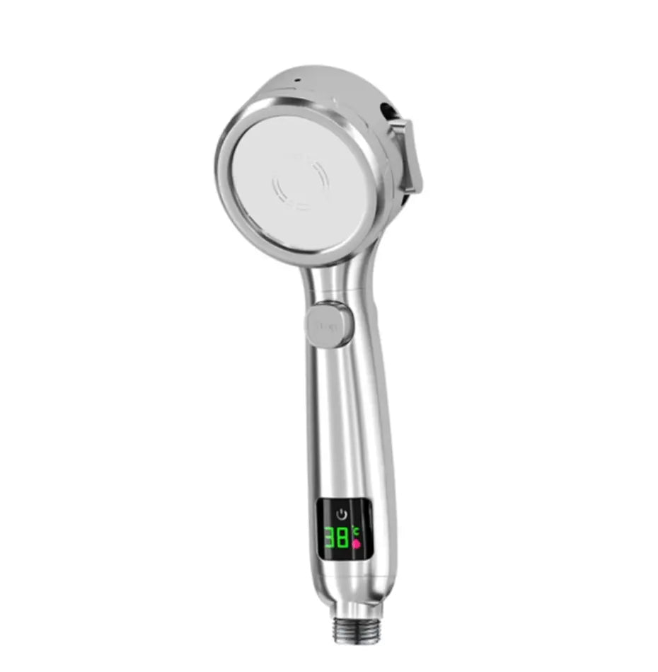 SaniSupreme Bologna waterbesparende Handdouche met Led display en 4 functies zwart