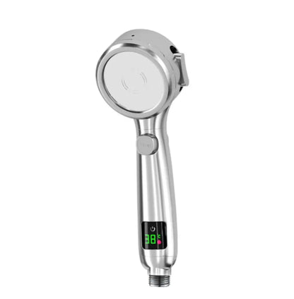 SaniSupreme Bologna waterbesparende Handdouche met Led display en 4 functies zwart