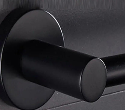 SaniSupreme Brasil Badkamer handdoekrek handdoekstang mat zwart rond 40 cm.