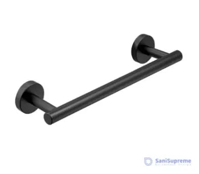 SaniSupreme Brasil Badkamer handdoekrek handdoekstang mat zwart rond 50 cm.