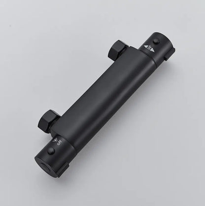 SaniSupreme Brasil doucheset 5 inch opbouw met ronde handdouche mat zwart rond