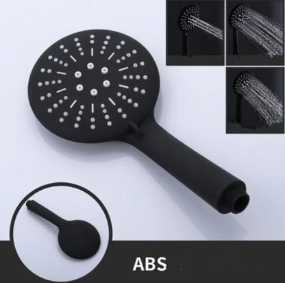 SaniSupreme Brasil handdouche rond zwart ABS 5 inch