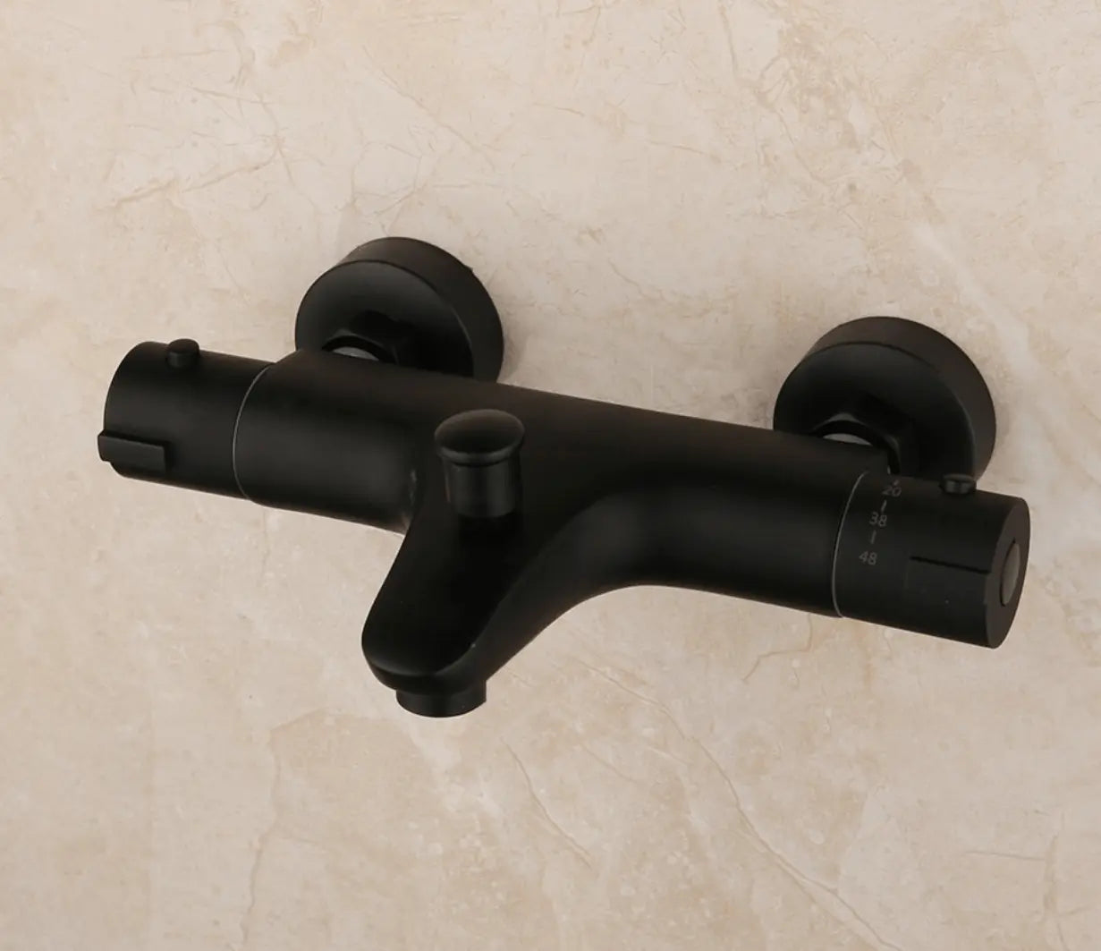 SaniSupreme Brasil opbouw bad doucheset met handdouche 5 inch mat zwart rond