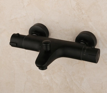 SaniSupreme Brasil opbouw bad doucheset met handdouche 5 inch mat zwart rond