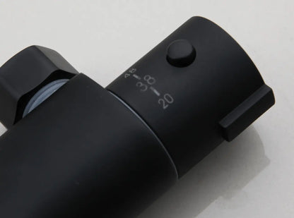 SaniSupreme Brasil opbouw bad doucheset met smalle uitvoering handdouche mat zwart staafmodel